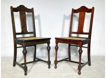 A Pair Of Mahogany Side Chairs
