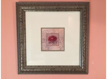 Framed Flower Print. (Click On Photograph For Full Description And Additional Photos)