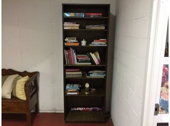 Hardwood Six Shelf Bookcase  (Click On Photograph For Full Description And Additional Photos)