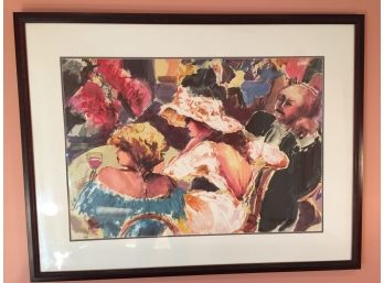 Nitza Fiantz Original Lithograph And Silkscreen Artists Proof Of Well Dressed Man And Women (Click On Photograph For Full Description And Additional Photos)