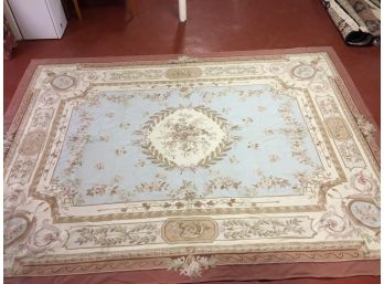 Handmade Aubusson Wool Oriental Carpet. (Click On Photograph For Full Description And Additional Photos)