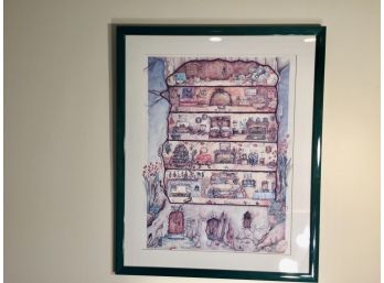 Artist Kim Kelly Mice In Their Tree Home Print. (Click On Photograph For Full Description And Additional Photos)