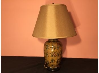 Asian Urn Form Table Lamp.(Click On Photograph For Full Description And Additional Photos)