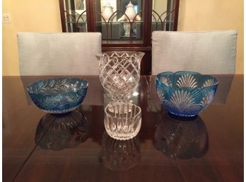 Beautiful Cut Crystal Bowls  (Click On Photograph For Full Description And Additional Photos)