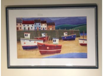 Boats At Low Tide Print: (Click On Photograph For Full Description And Additional Photos)