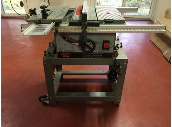 Ryobi BT 3000 Table Saw With Rolling Stand. (Click On Photograph For Full Description And Additional Photos)