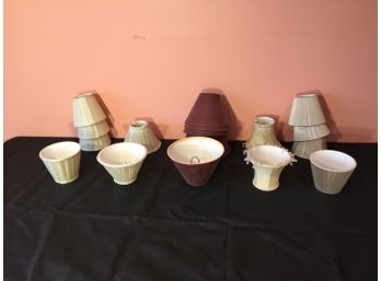 Small Clip On Lamp Shades  (Click On Photograph For Full Description And Additional Photos)