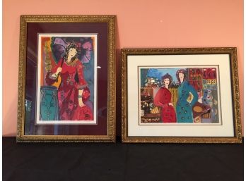 Pair Of Original Bracha Guy Serigraph's. (Click On Photograph For Full Description And Additional Photos)
