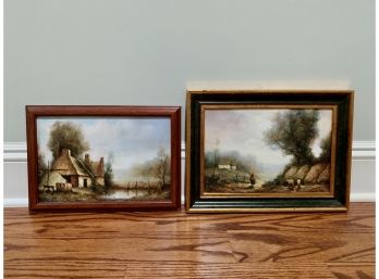 Pair Of Original Oils On Canvas, Signed