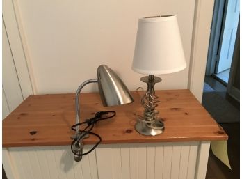 2 Lamps ~ Table Lamp & Clip Lamp ~