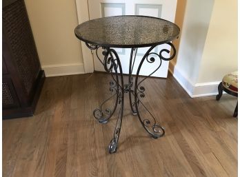 20” Mosaic & Iron Side Table