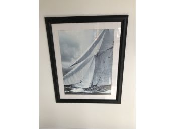 Beautiful Single Sailboat Photo ~ Framed ~