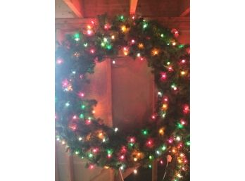 3 Lighted Christmas Wreaths