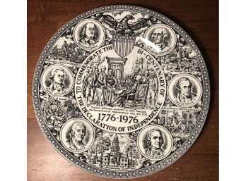 Declaration Of Independence 1776-1976 Plate