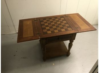 Masterpiece Collection Game Table  Open 48 Closed 24    24 X 24 X 29 Tall
