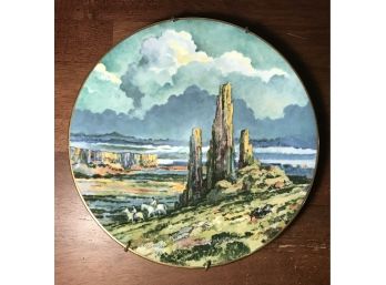 1979 Four Corners After An Original Work By Eric Sloane Collector By Royal Doulton #4,050 Out Of 15,000 Plate