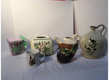 Group Of Six Porcelain Articles