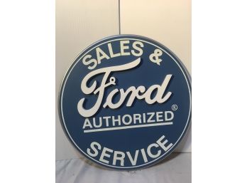 Ford Sales And Service Wood Sign
