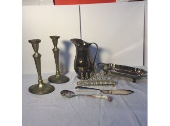 Group Of Vintage Silver Plate Articles