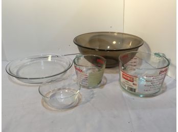 Group Of Five Pyrex Bowls