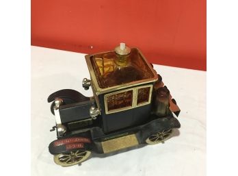 Vintage Metal Car Decanter And Music Box