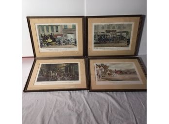 Four Carriage And Horses Prints