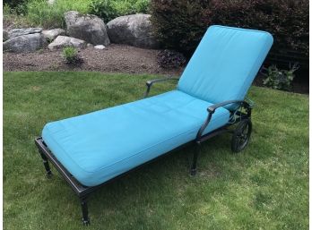 Cast Aluminum Outdoor Chaise Lounge Chair #2