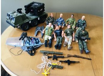 Large Collection Of GI JOE Figures And Accessories