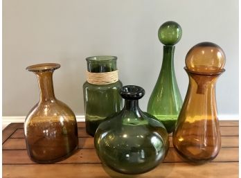 Lot Of Decorative Glass Vases