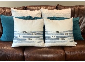 Be Amazing Accent Pillow Lot
