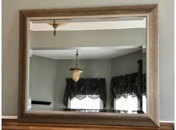 Large Decorative Mirror With Beveled Glass Details