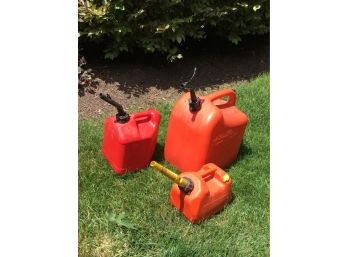 Trio Of Gas Cans