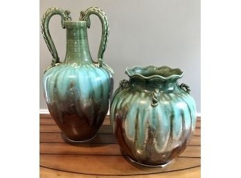 Pair Of Large Beautiful Decorative Vases