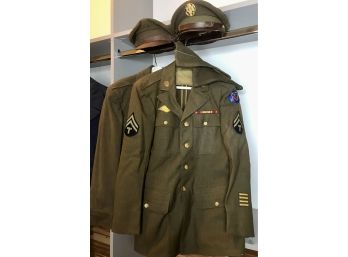 US WWII USARPAC Dress Jacket Uniform And Hats