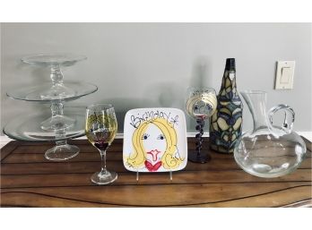 Birthday Girl/ Wine Diva And Cake Decor