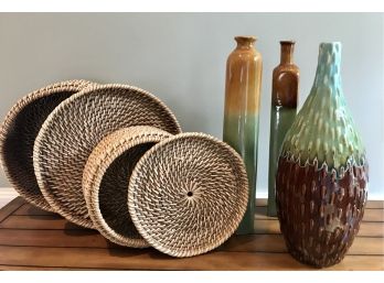 Decorative Woven Baskets And Vases