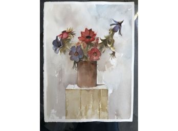 Original Watercolor Of Bouquet
