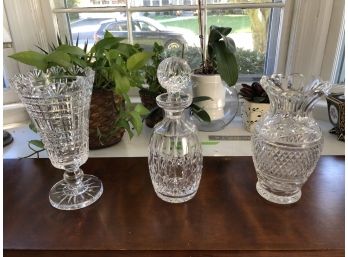 Trio Of Waterford Crystal