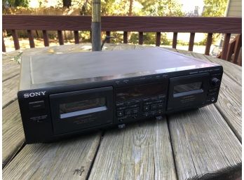 Sony TC-WE605S Dual Cassette Player