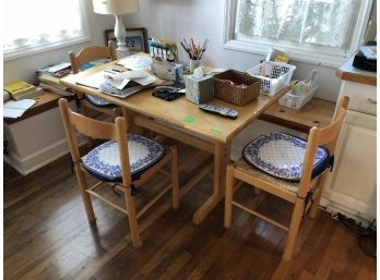 Trestle Table & Four Chairs
