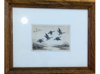 Bird Charcoal Limited Edition Print Signed Linda Lloyd