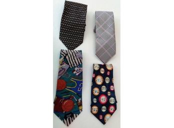 Group Of Four Men's Designer Ties, Brooks Brothers And More!