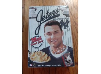 NY Yankees Derek Jeter Frosted Flakes Cereal Box, Collector's Item - Never Opened