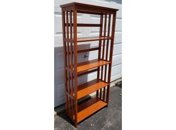 Tall Bookcase/shelving Unit -Sturdy Possibly Danish Teak ?