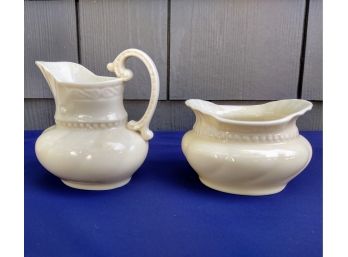 Lenox And Beleek China From Ireland Sugar And Creamer