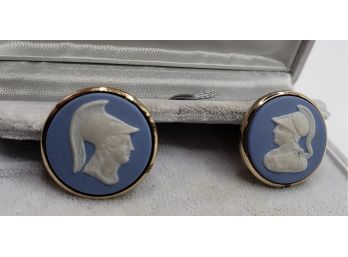 Wedgewood Cufflinks With Roman Soldiers