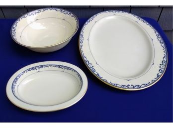 3 Lenox Serving Pieces Of Presidential Collection (Liberty Pattern)  China