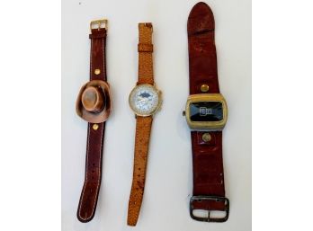 Trio Of Watches, Patek Philippe, Perini And Lucerne?