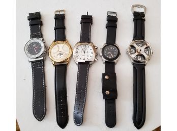 Group Of Five Vintage Men's Watches