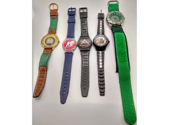 Group Of Five Watches, Harvard, K2 Skates And More...